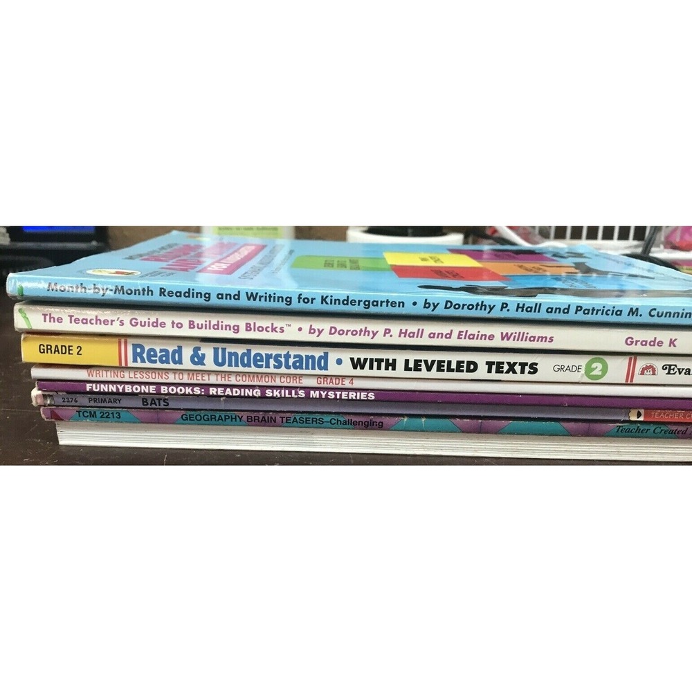 8 pc Educational Mixed Subject Book Lot K-4 Scholastic Evan-Moor